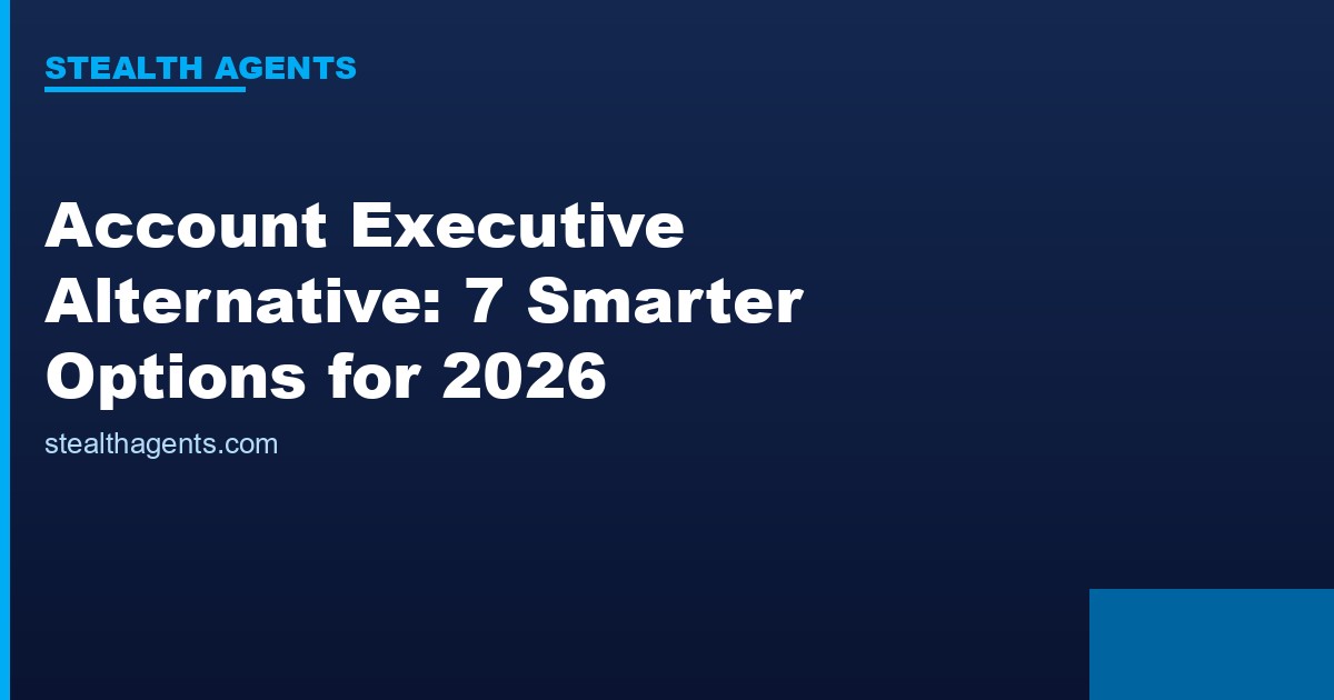 Account executive alternative options compared for 2026