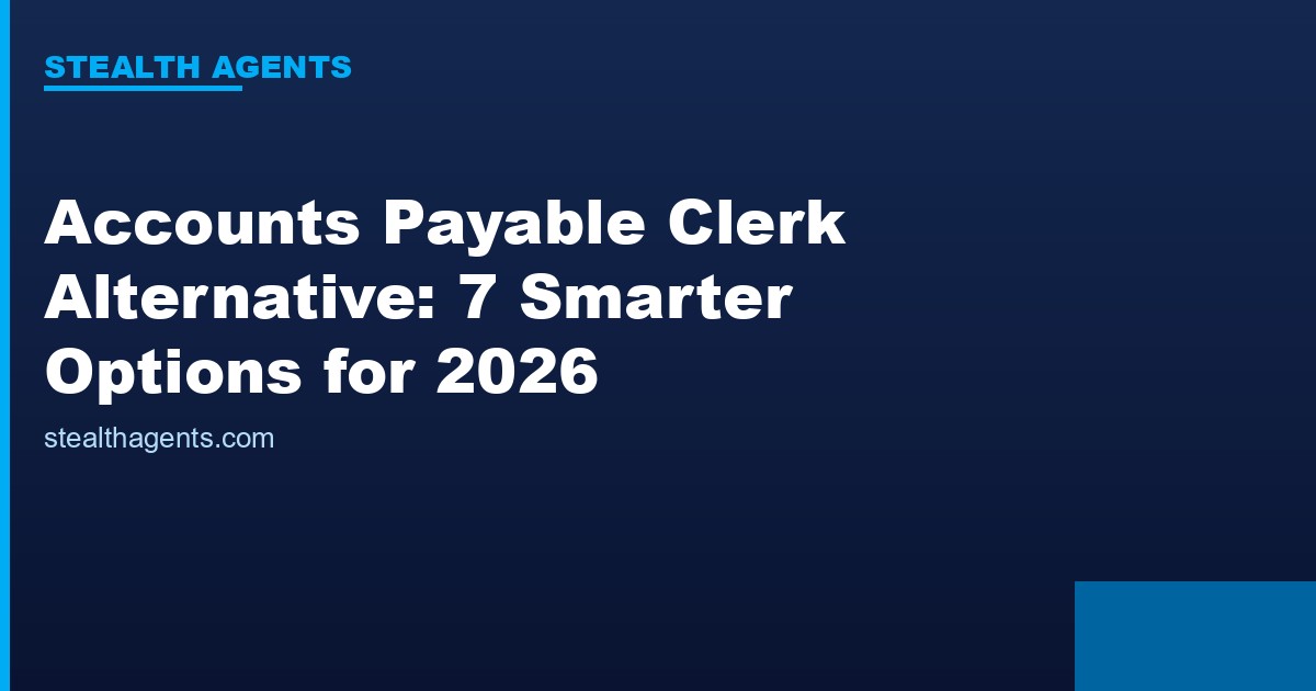 Accounts payable clerk alternative options compared for 2026