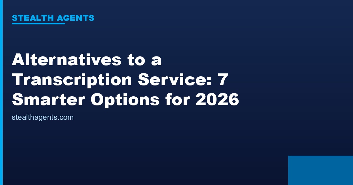 Alternatives to a transcription service compared for 2026