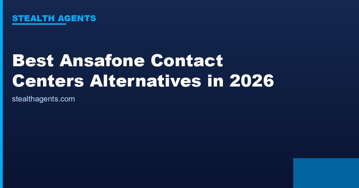 Best Ansafone Contact Centers Alternatives in 2026: Top Services Compared