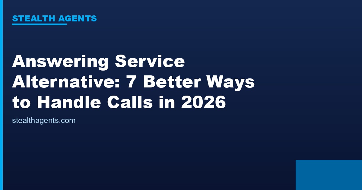 Answering service alternative options compared for 2026