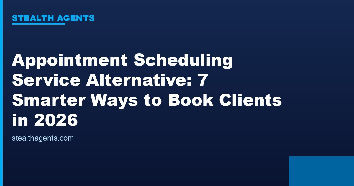 Appointment scheduling service alternative options compared for 2026