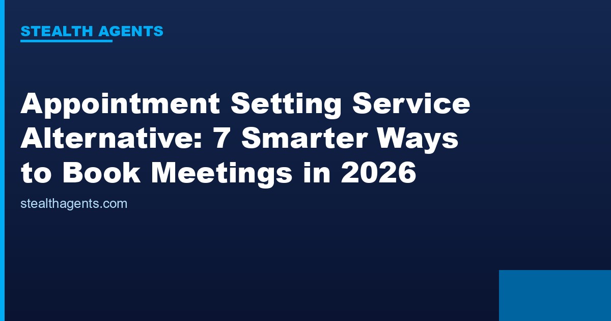 Appointment setting service alternative options compared for 2026