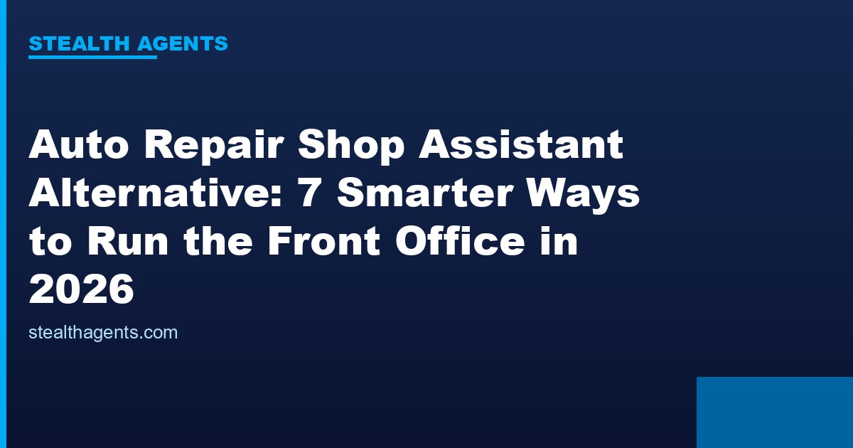 Auto repair shop assistant alternative options compared for 2026