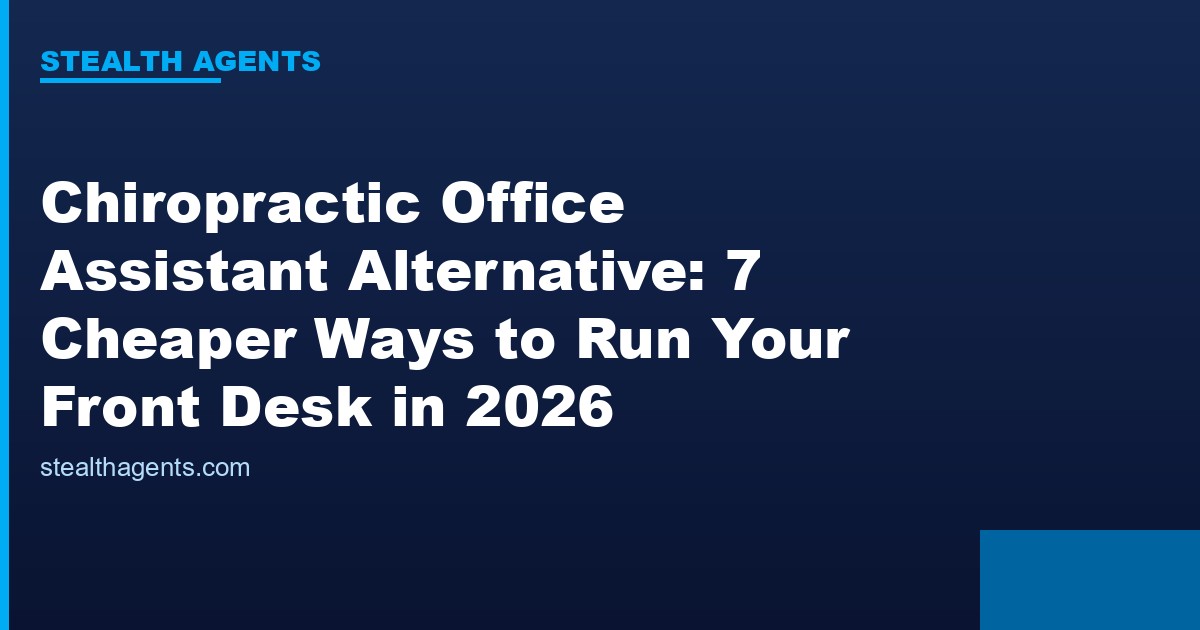 Chiropractic office assistant alternative options compared for 2026