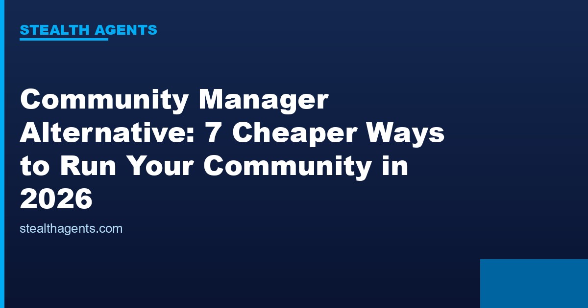 Community manager alternative options compared for 2026