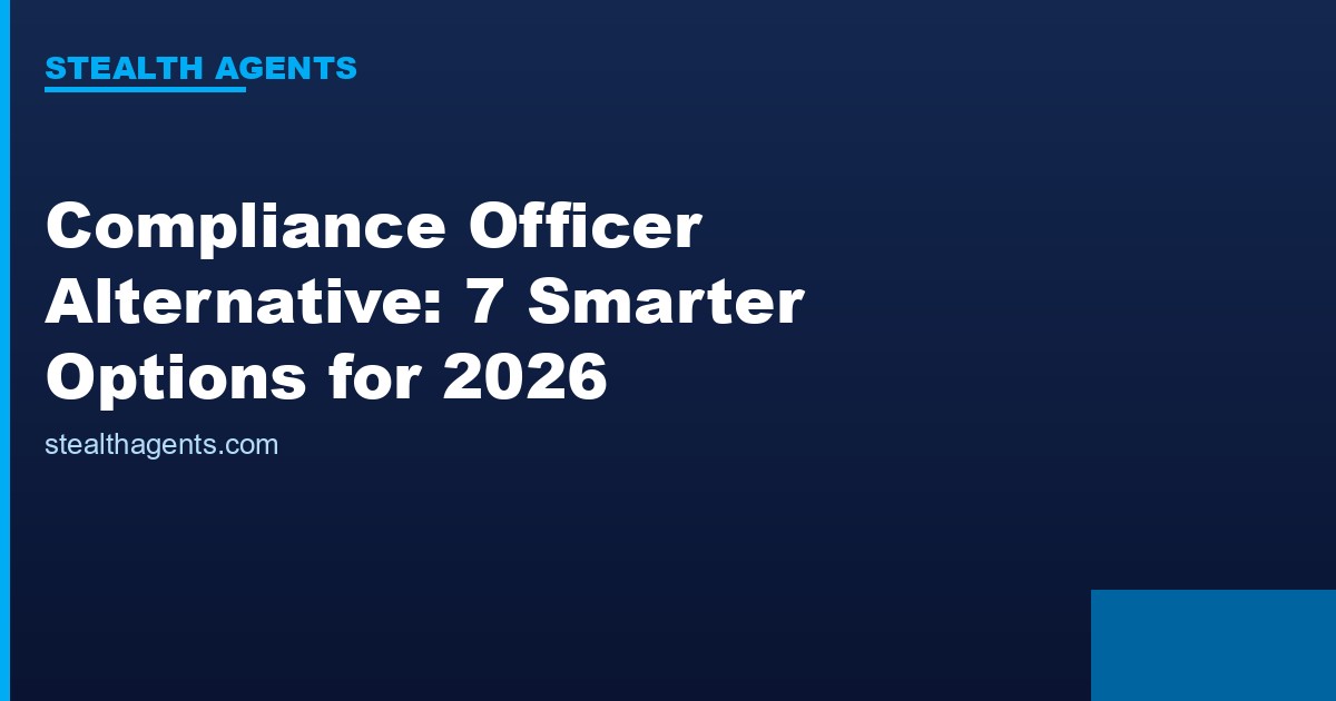 Compliance officer alternative options compared for 2026