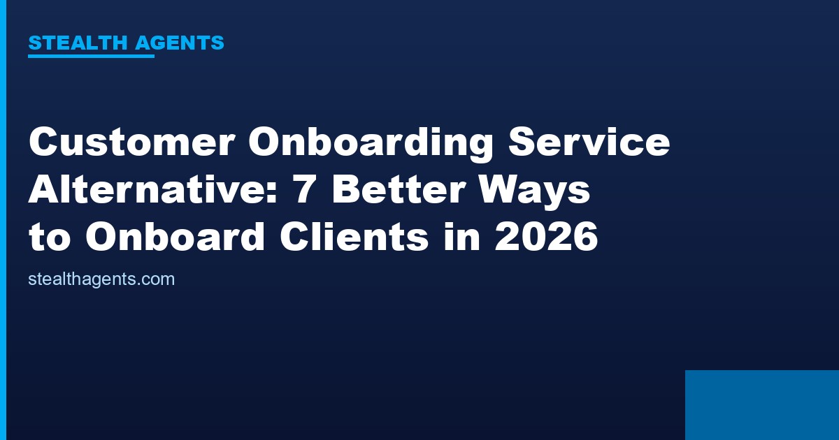 Customer onboarding service alternative options compared for 2026