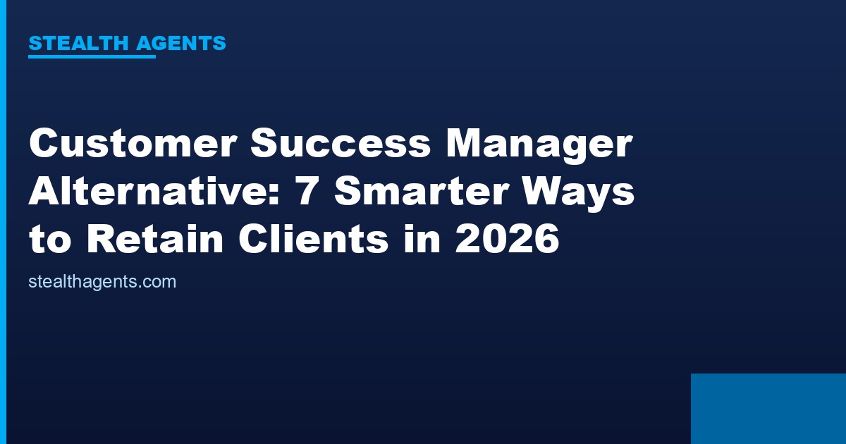 Customer success manager alternative options compared for 2026