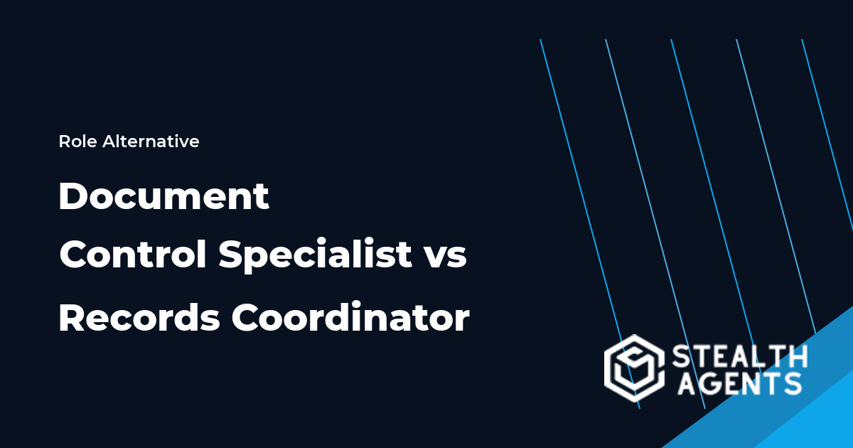 Document Control Specialist and Records Coordinator role comparison
