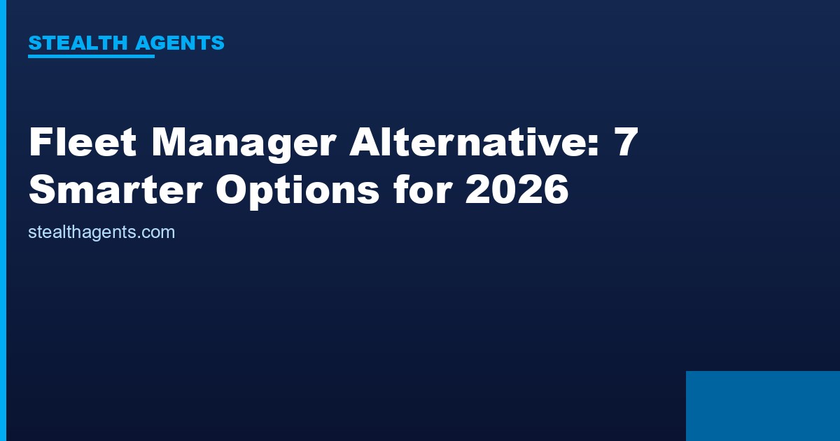 Fleet manager alternative options compared for 2026