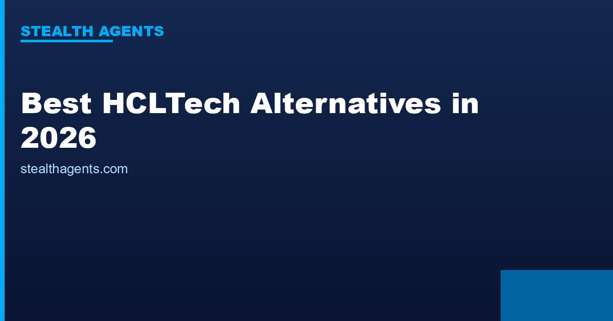 Best HCLTech Alternatives in 2026: Top Services Compared