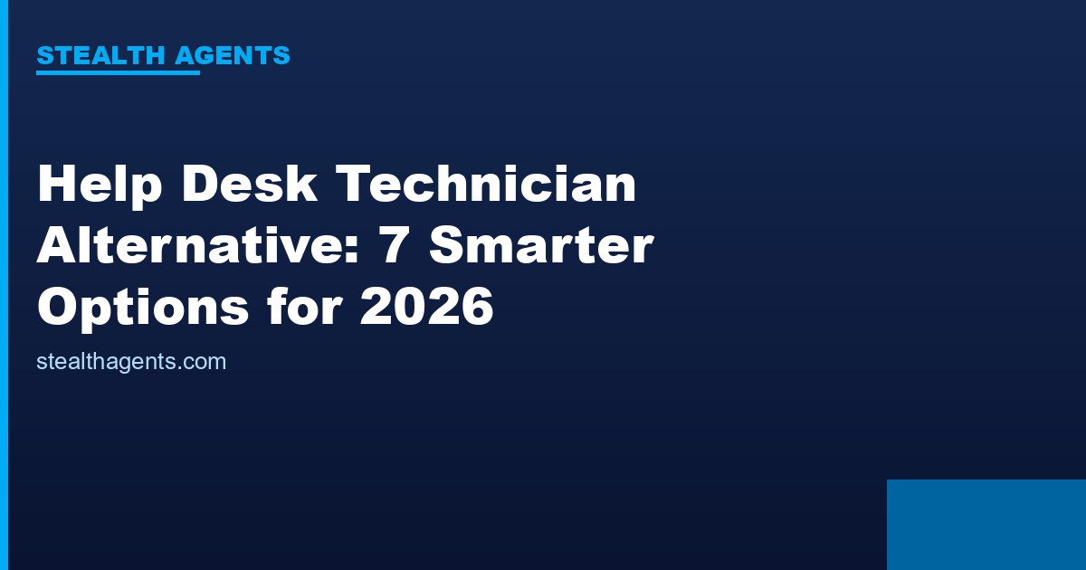Help desk technician alternative options compared for 2026