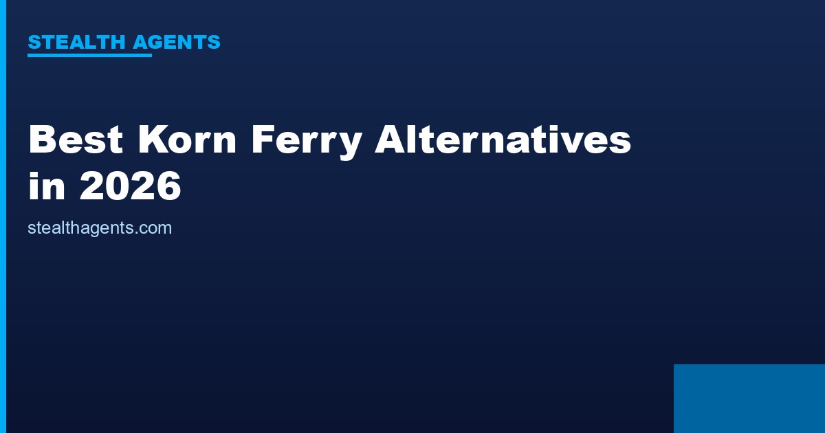 Best Korn Ferry Alternatives in 2026: Top Services Compared