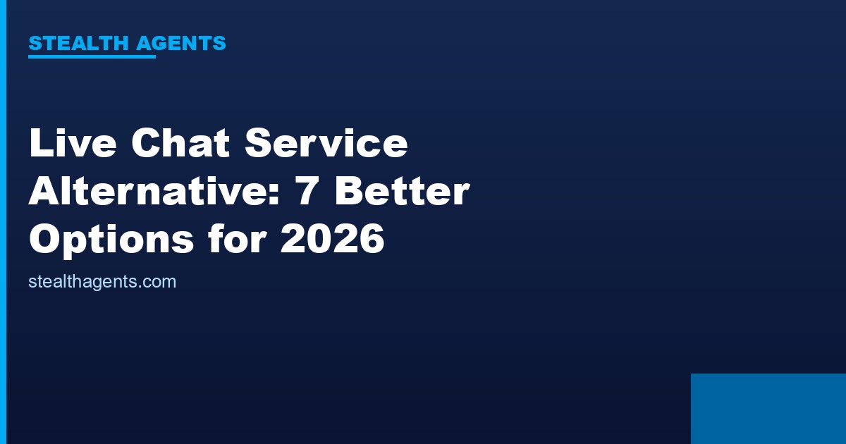 Live chat service alternative options compared for 2026