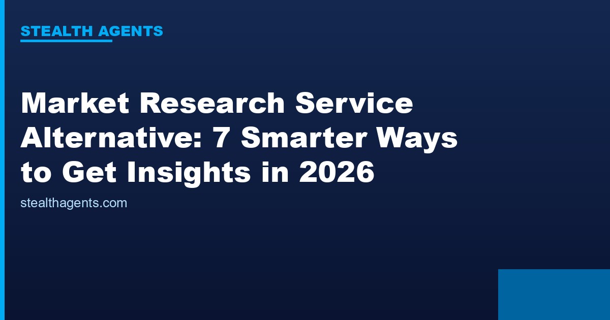 Market research service alternative options compared for 2026