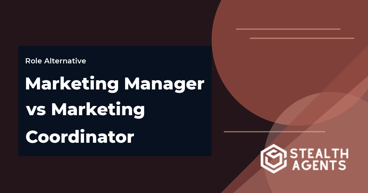 Marketing Manager vs Marketing Coordinator role comparison