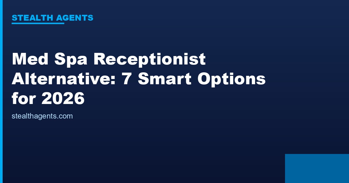 Med spa receptionist alternative options compared for 2026