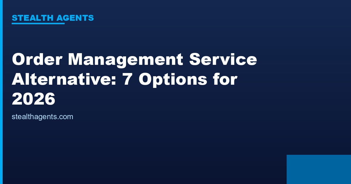 Order management service alternative options for accurate processing and support