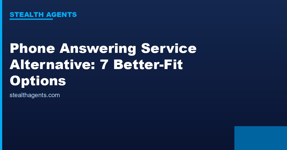 Phone answering service alternative options compared for business calls