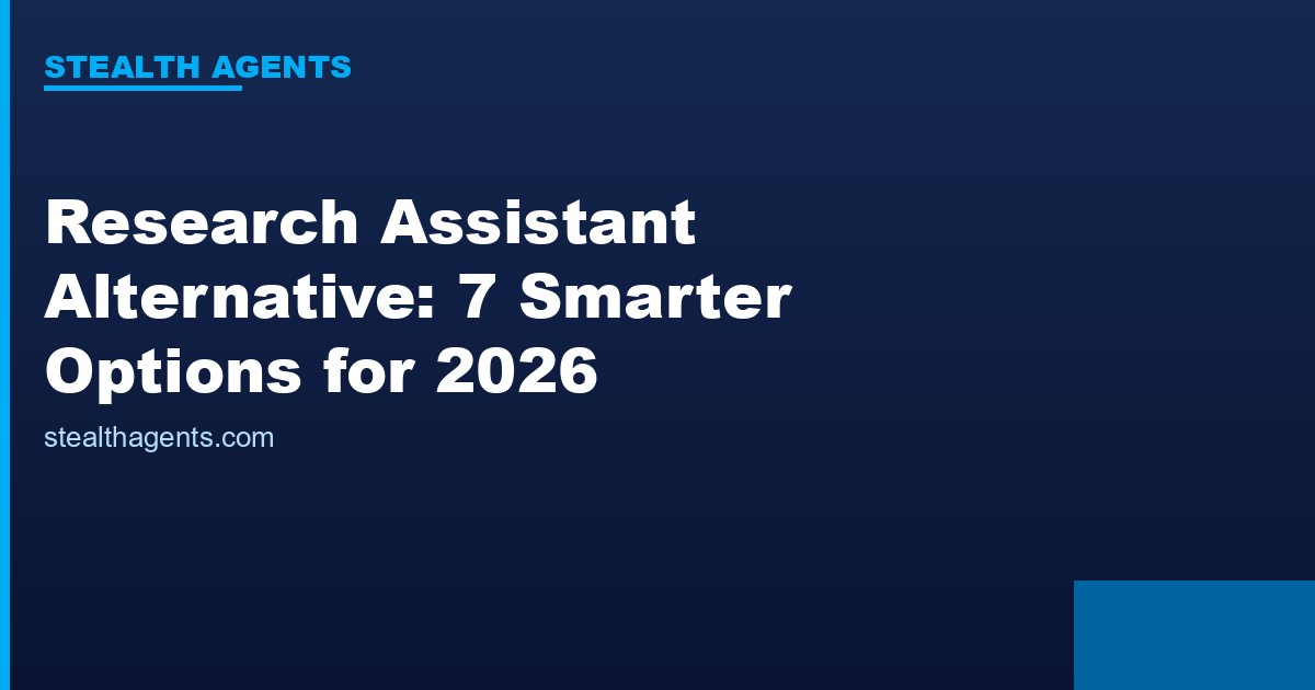 Research assistant alternative options compared for 2026
