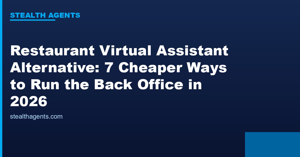 Restaurant virtual assistant alternative options compared for 2026