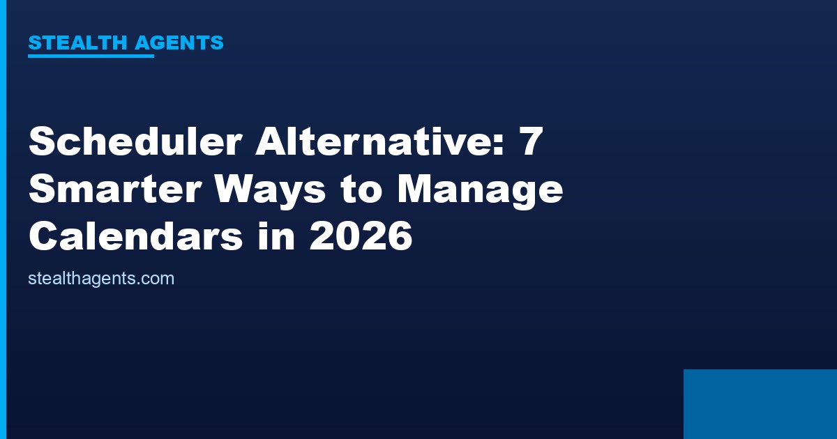 Scheduler alternative options compared for 2026