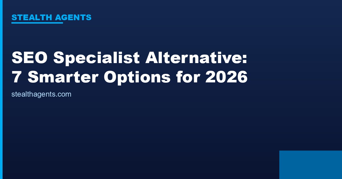 SEO specialist alternative options compared for 2026