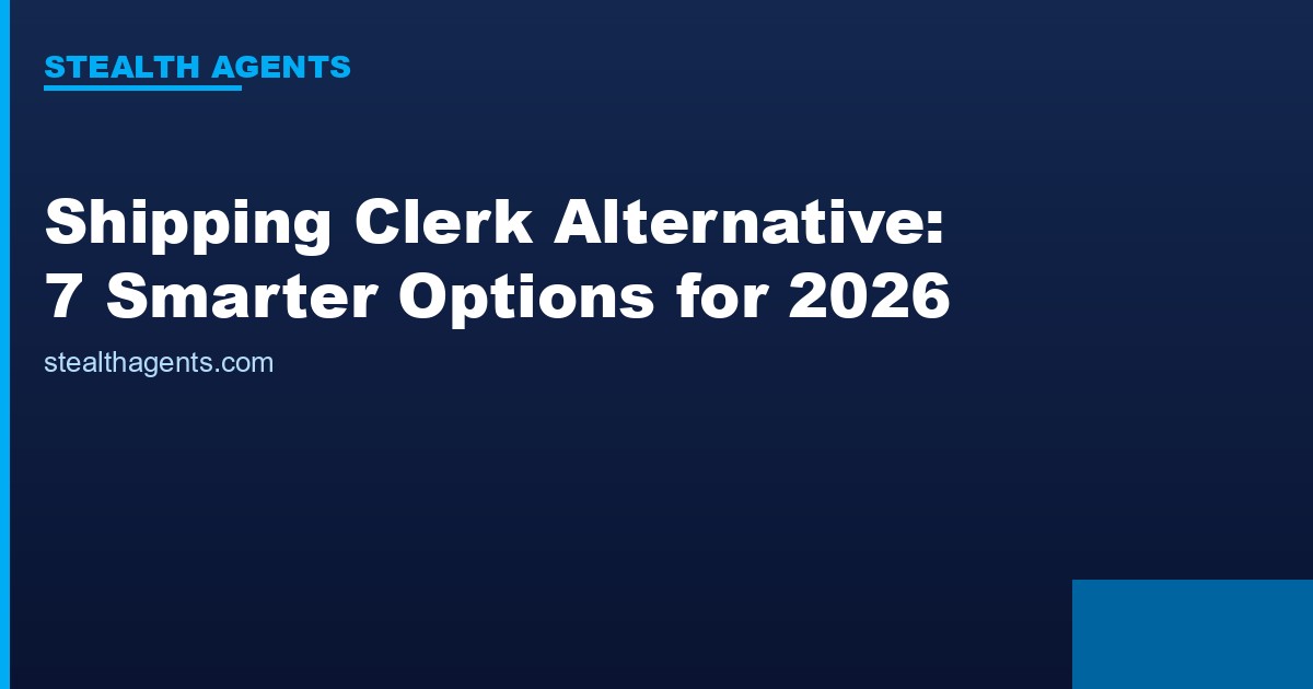 Shipping clerk alternative options compared for 2026
