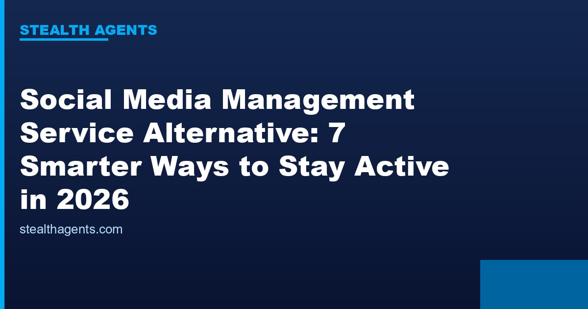 Social media management service alternative options compared for 2026