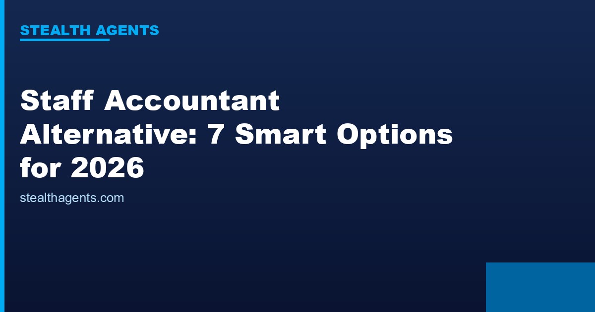Staff accountant alternative options compared for 2026