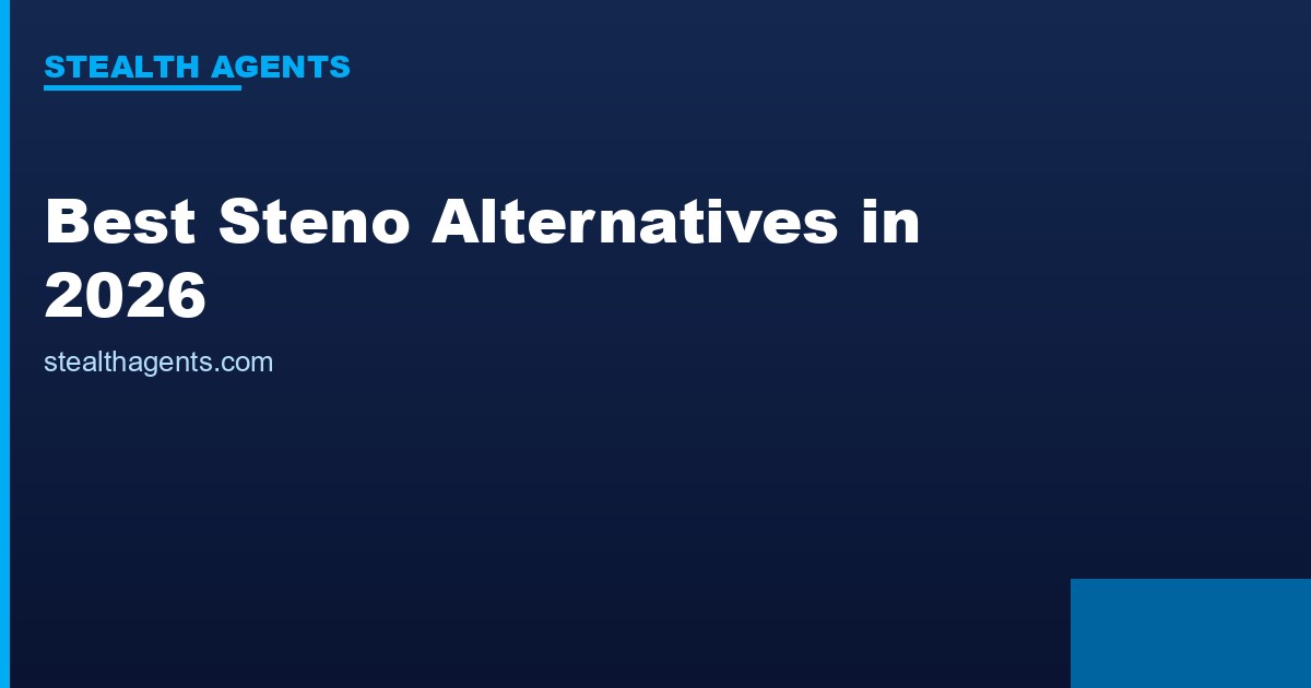 Best Steno Alternatives in 2026: Top Services Compared