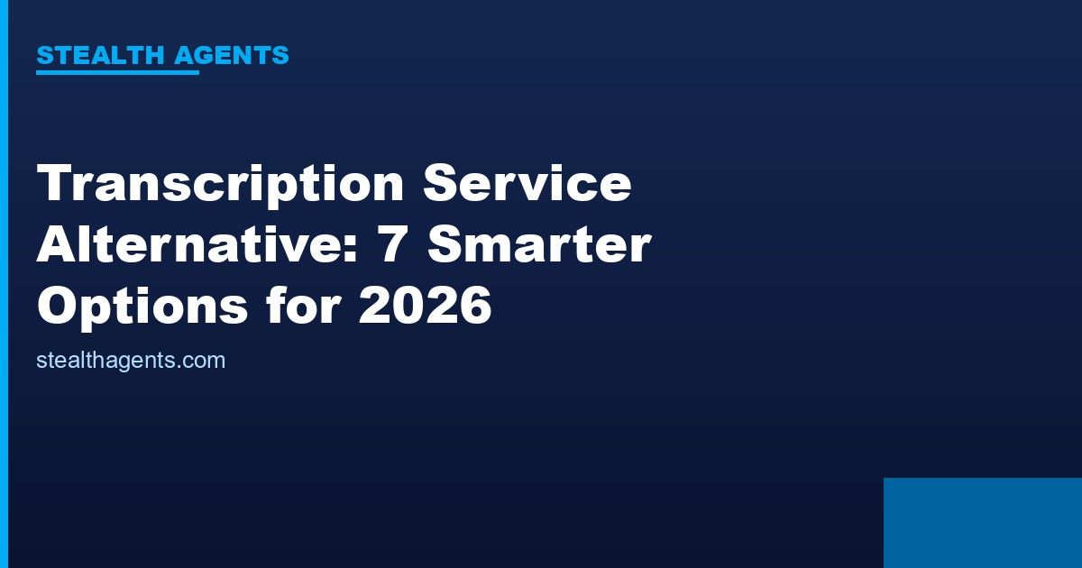 Transcription service alternative options compared for 2026