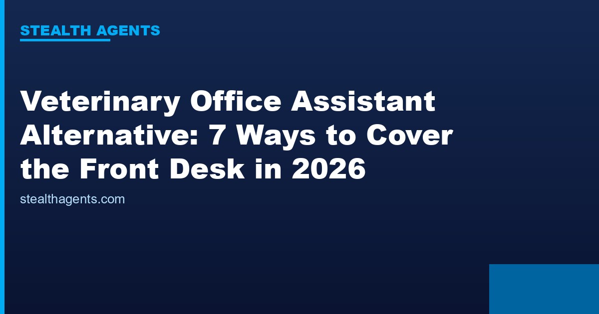 Veterinary office assistant alternative options compared for 2026