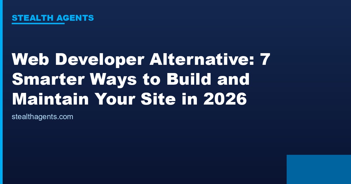Web developer alternative options compared for 2026