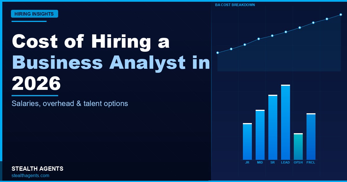 Cost of Hiring a Business Analyst in 2026: Salaries, Overhead & Talent Options