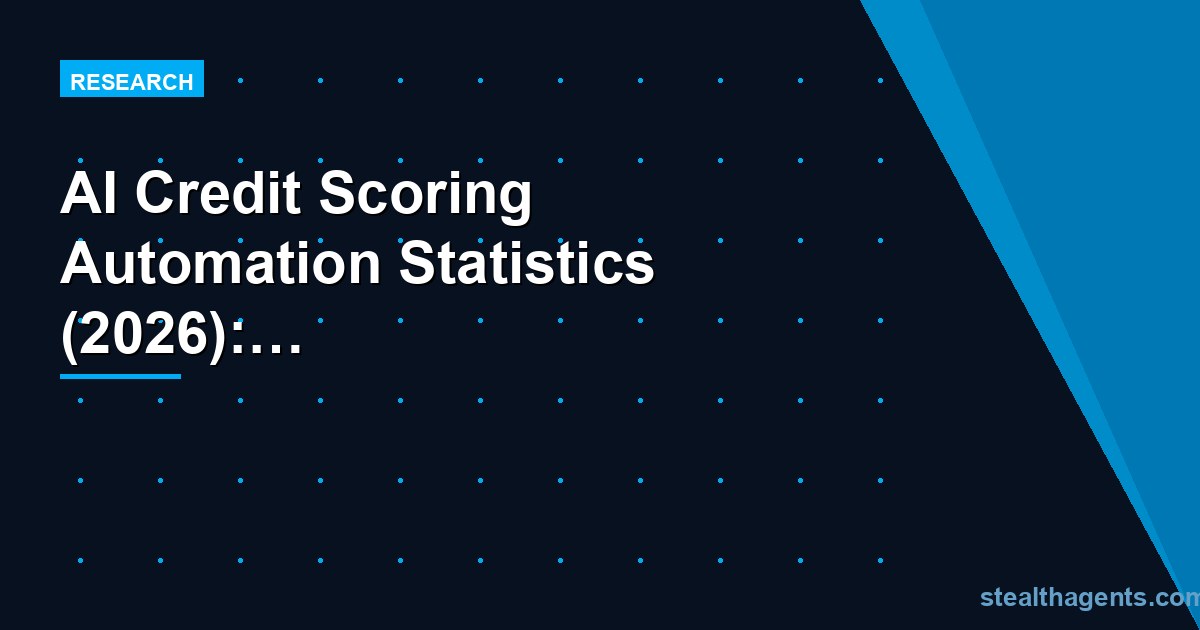 AI Credit Scoring Automation Statistics (2026): Adoption, Accuracy, and Lender ROI Data