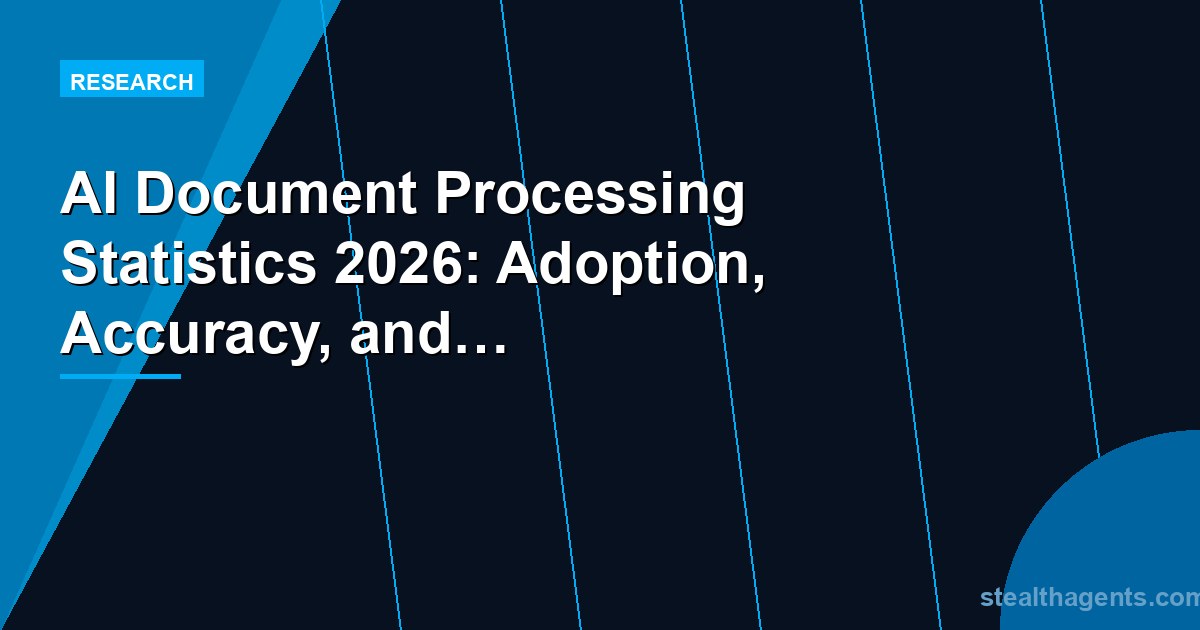 AI Document Processing Statistics 2026: Adoption, Accuracy, and Cost Savings Data