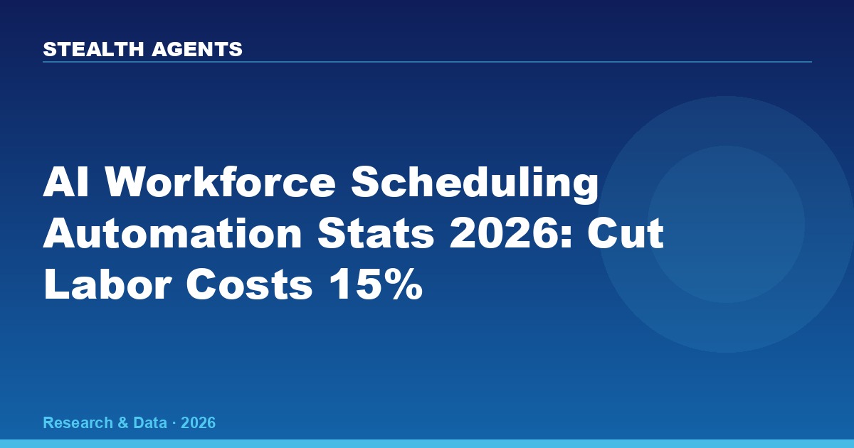 AI Workforce Scheduling Automation Statistics 2026: Adoption, Cost Savings, and Industry Data