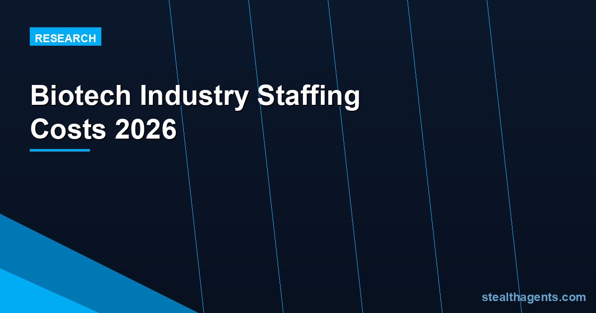 Biotech Industry Staffing Costs 2026: Salaries, Talent Shortages, and Outsourcing Data
