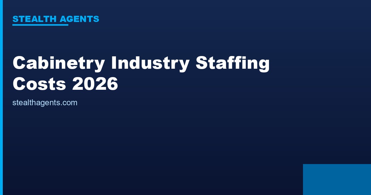 Cabinetry industry staffing costs 2026: wages, labor share & hiring data