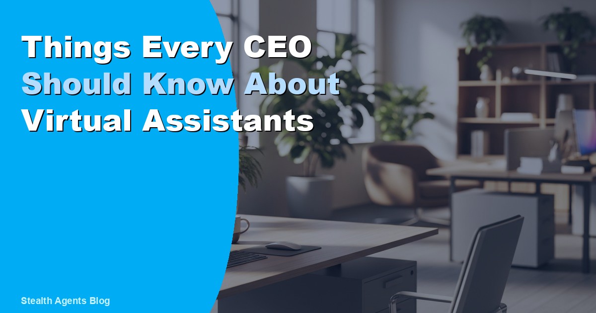 Things Every CEO Should Know About Virtual Assistants