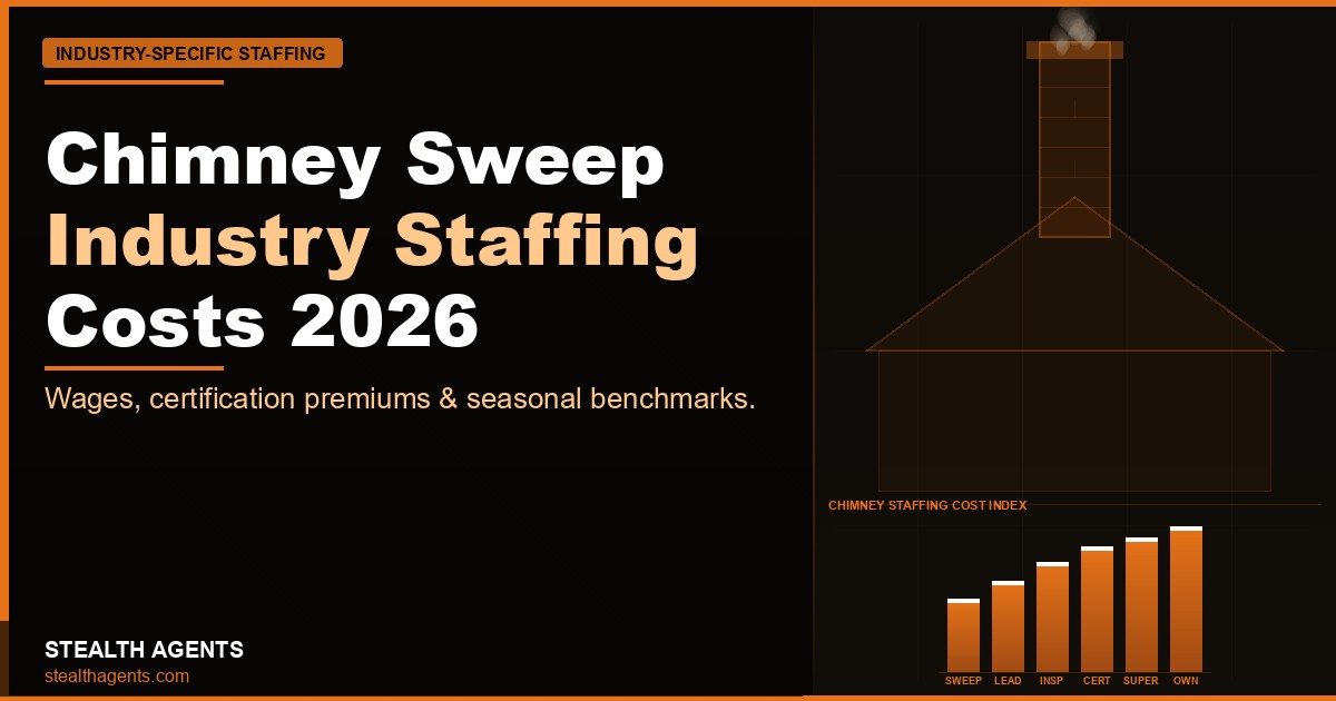 Chimney sweep industry staffing costs 2026: wages, certification premiums & hiring data