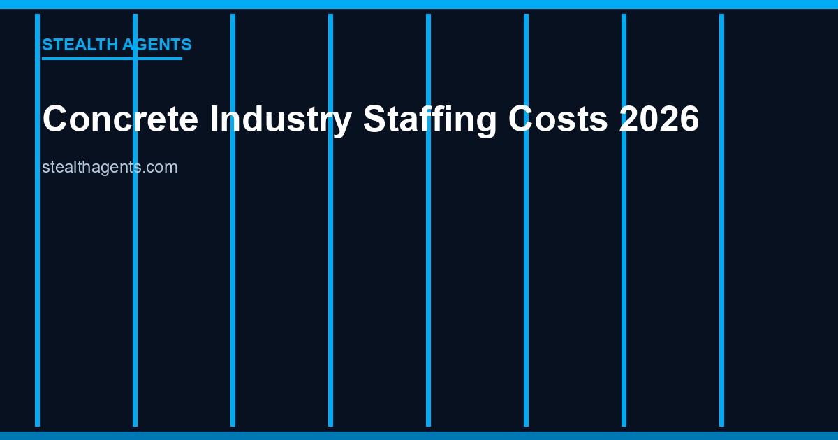 Concrete industry staffing costs 2026: wages, labor share & hiring data