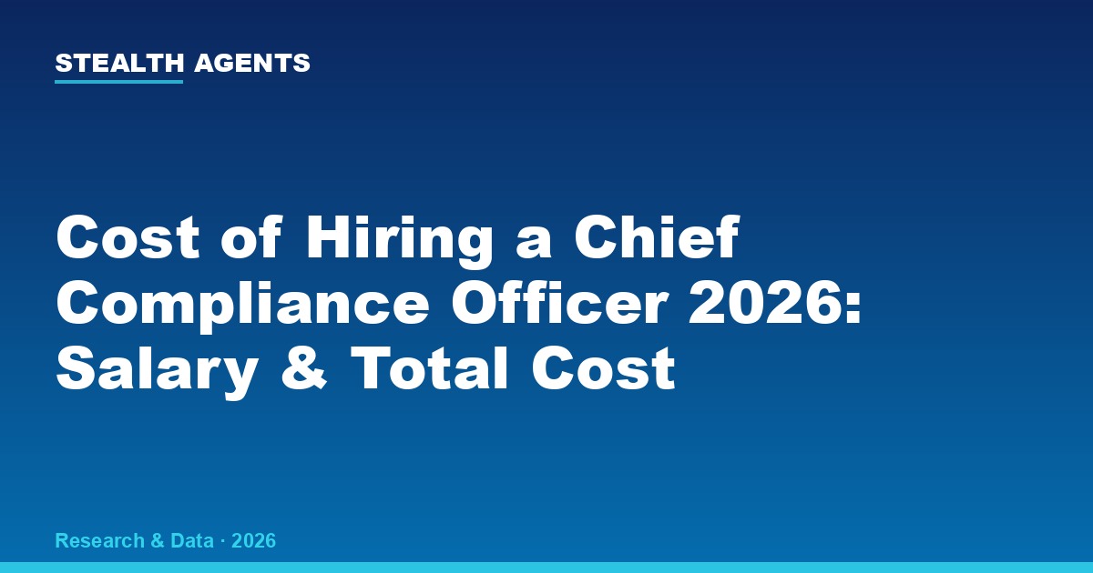 Cost of Hiring a Chief Compliance Officer (2026): Salary, Search Fees, and Outsourced Alternatives