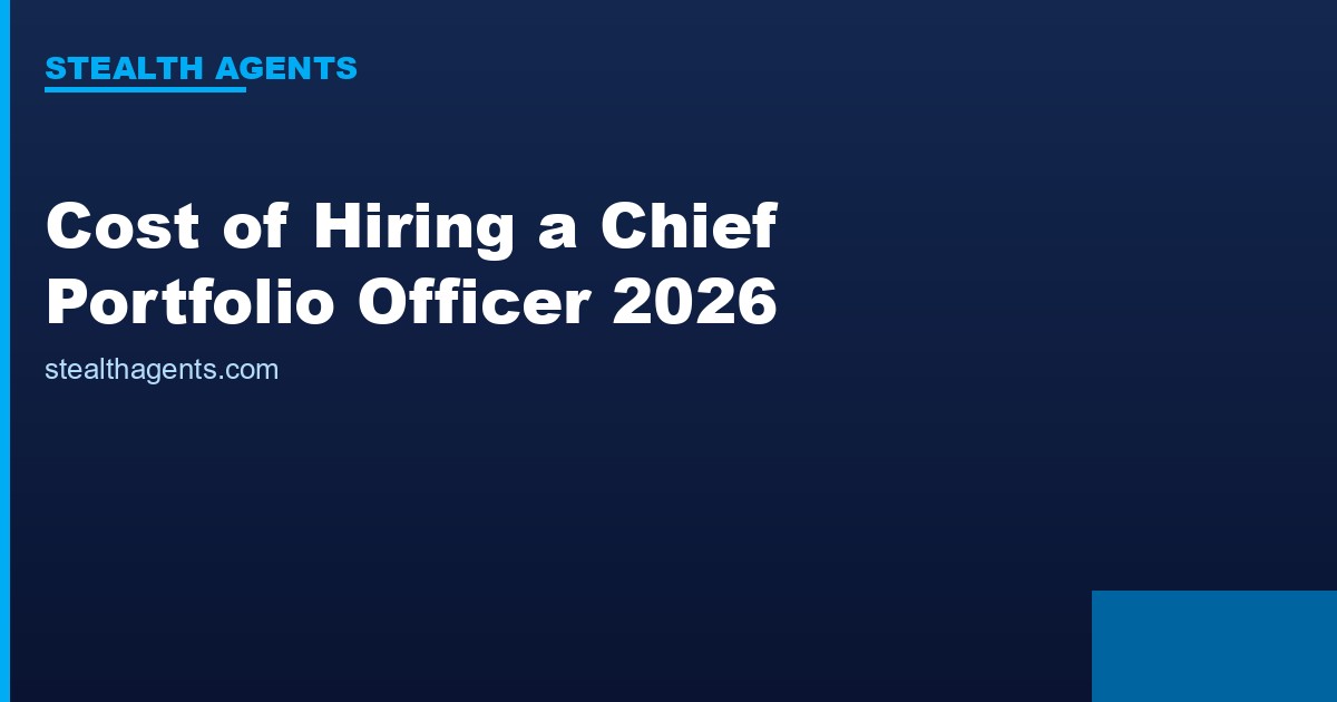 Cost of Hiring a Chief Portfolio Officer: Salary, Search Fees, and Fractional Alternatives