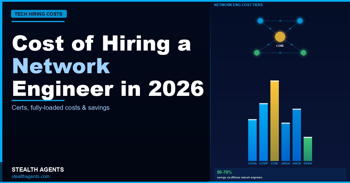 Cost of Hiring a Network Engineer 2026: Salaries, Certifications, and Total Cost Data