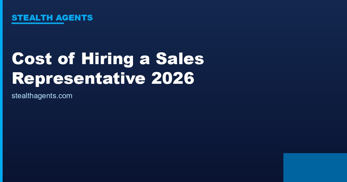 Cost of Hiring a Sales Representative in 2026: Base, OTE, Ramp Costs & Alternatives