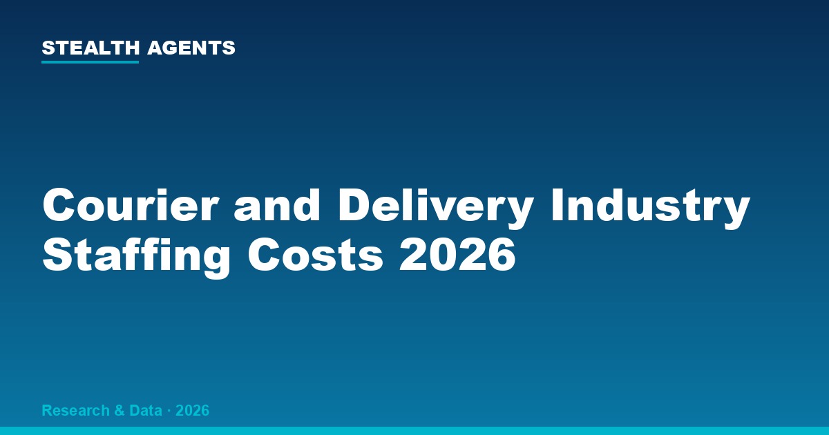 Courier and delivery industry staffing costs 2026: driver wages and labor cost data