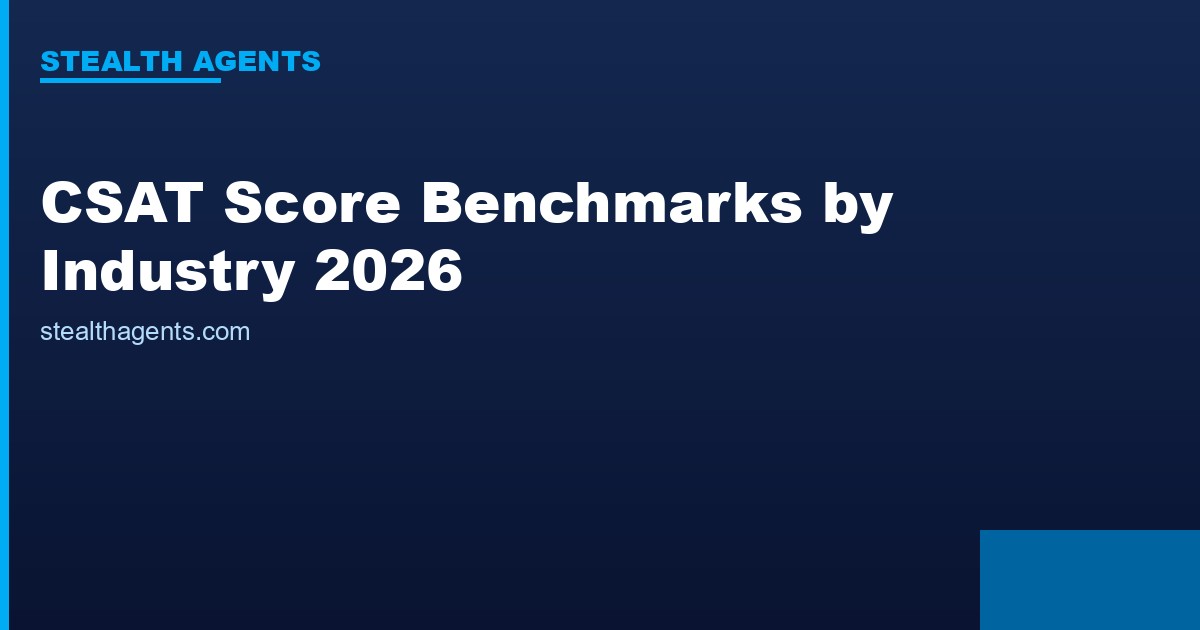 CSAT Score Benchmarks by Industry 2026: 78/100 Average